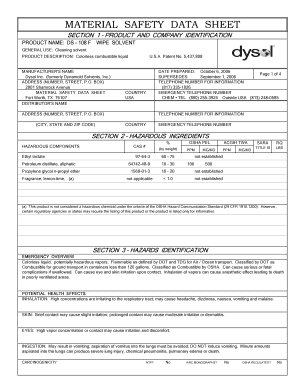 Ds 108 Solvent  Form