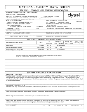 Ds 108 Solvent  Form