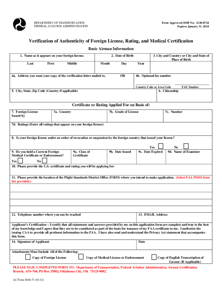 Ac 8060 71  Form