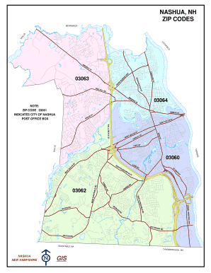 Nashua Nh Zip Code Map  Form