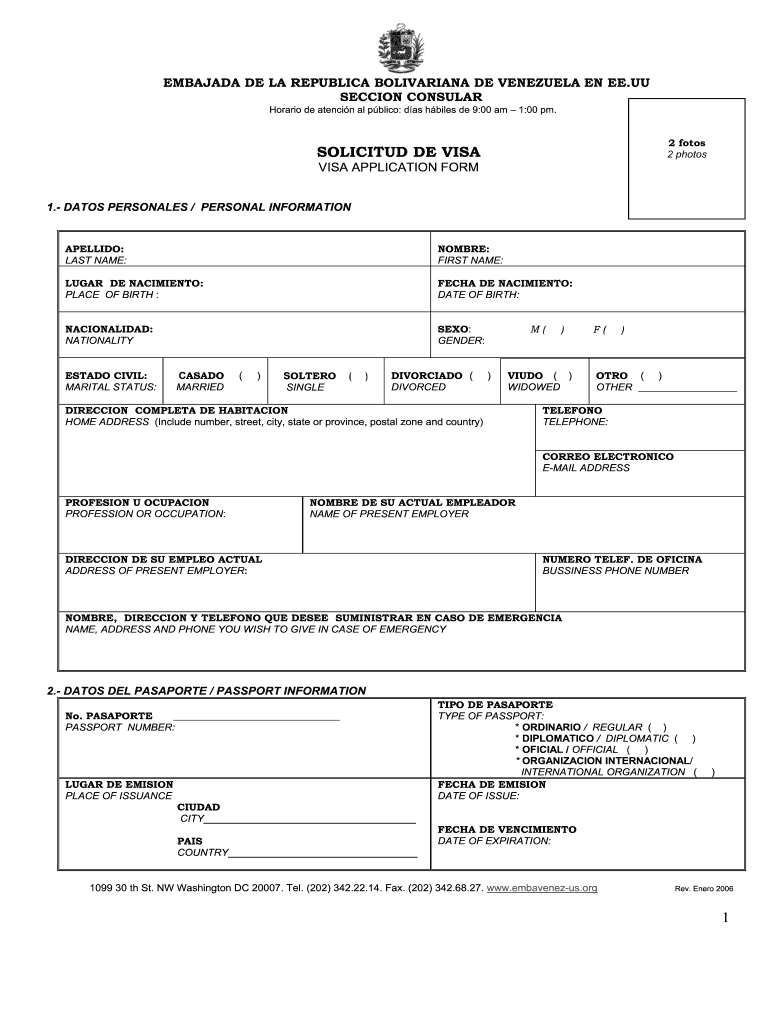 venezuela tourist visa from ireland