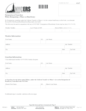  Nycers Form 137 2011-2024