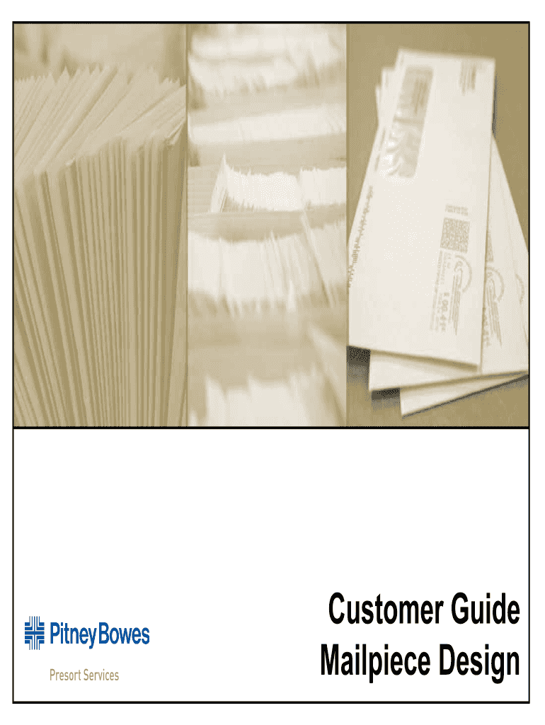 Customer Guide Mailpiece Design  Form