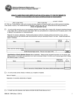 Oir B1 1809 Fillable  Form