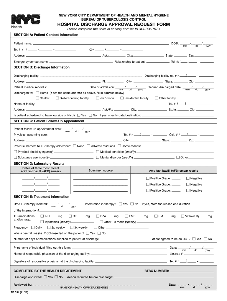  Emergency Room Hospital Discharge Papers 2010-2024