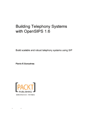 Building Telephony Systems with Opensips PDF  Form