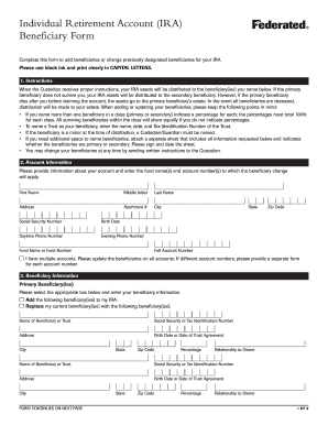 Federated Insurance Beneficiary Change Form