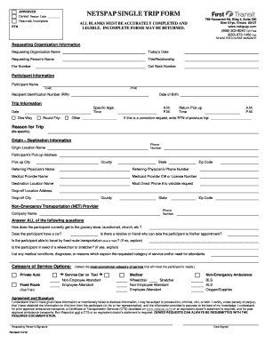  First Transit Standing Order Form 2010-2024