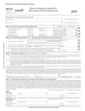 Form 8879 K