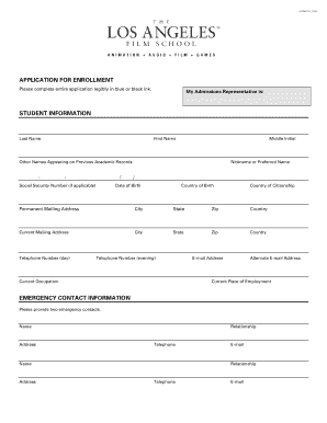 Apply Cation  Form