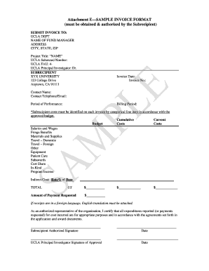 College Tuition Bill Template  Form