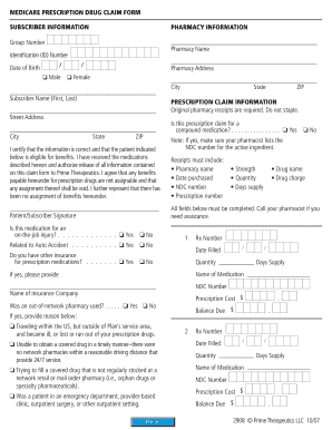 Medicare Standard Form 5510