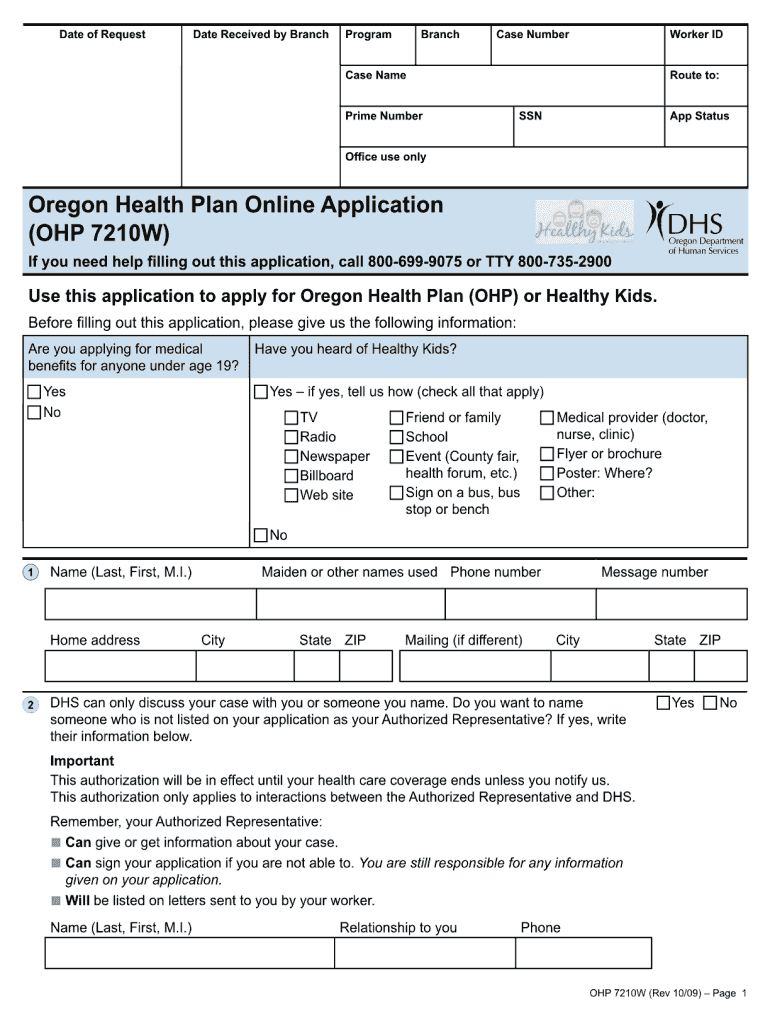 Get and Sign Ohp Application PDF 2009-2022 Form