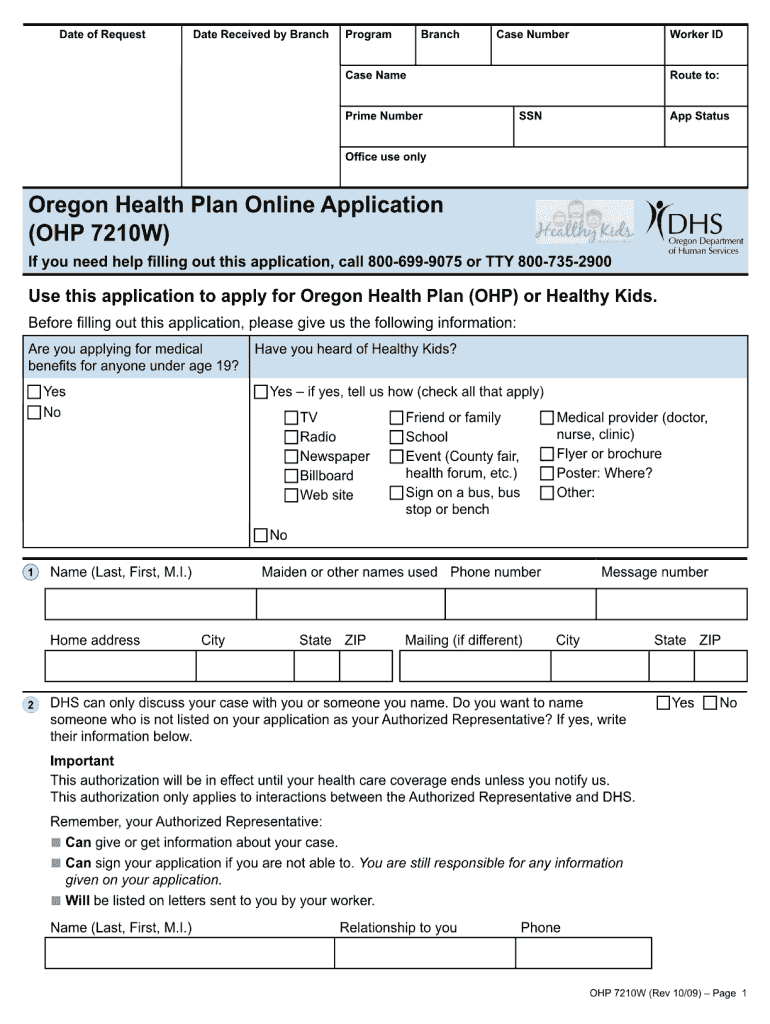  Ohp Application PDF 2009-2024