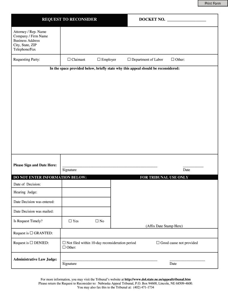 Dolnebraskagovappealtribunalhtm Form