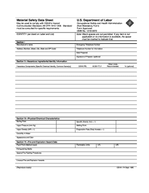 OSHA Form 174 1985 - Fill Out and Sign Printable PDF Template | signNow