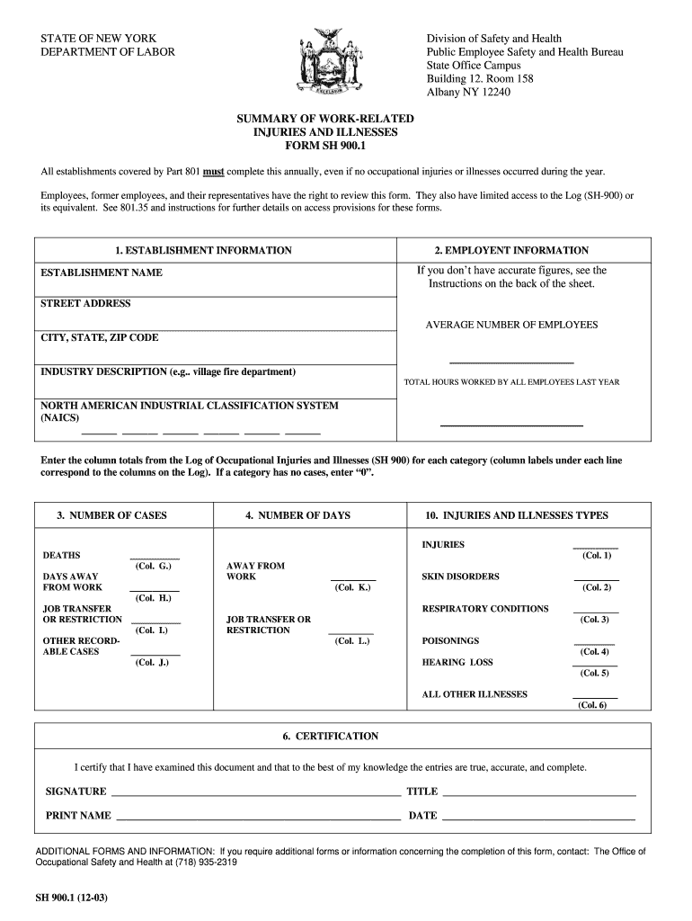  Sh 9001  Form 2003