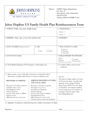 Us Family Health Plan  Form