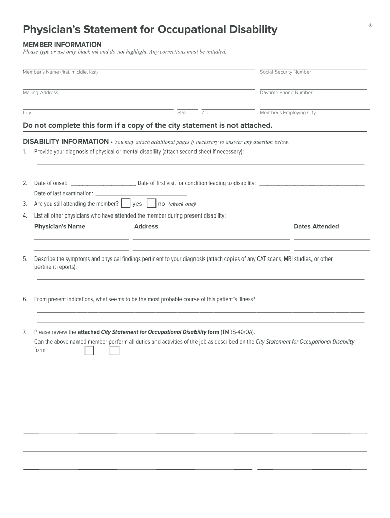  Irs Physicians Statement Fillable Form 2020