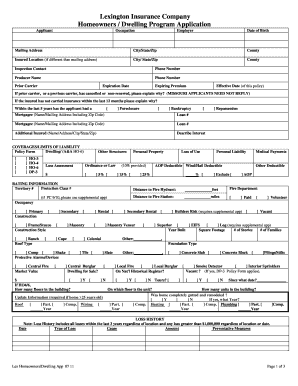 Homeowners App 2017 2024 Form Fill