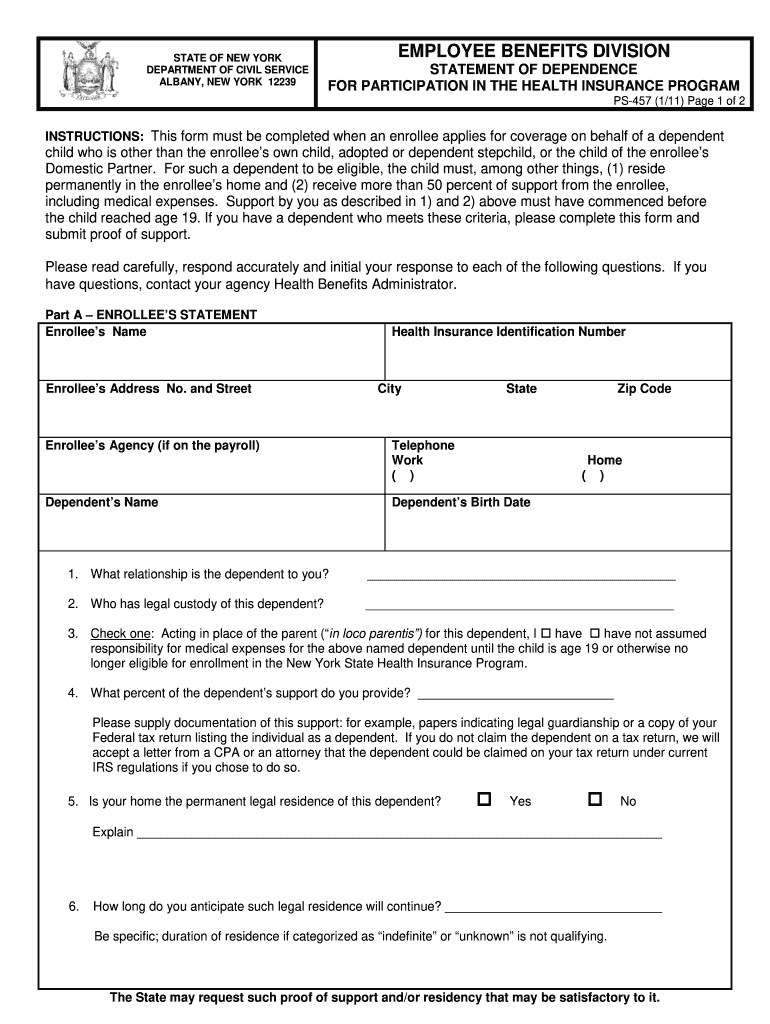 Ps 457  Form