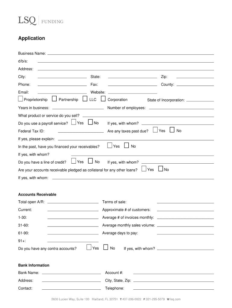 Download PDF Application LSQ Funding Group  Form