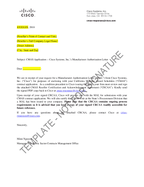Hp Manufacturer Authorization Letter PDF  Form