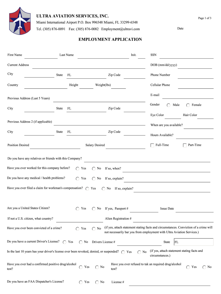 Ultra Aviation Services Inc  Form