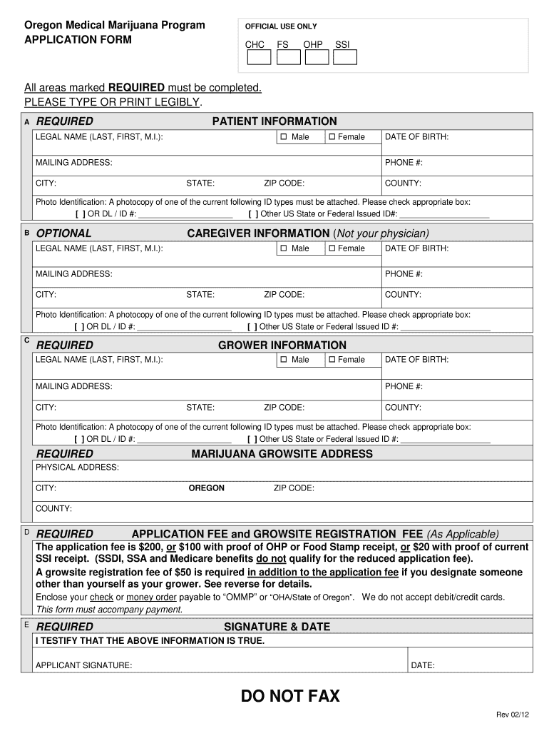Ommp Registration Form