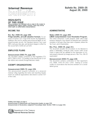 Rev Proc 35  Form