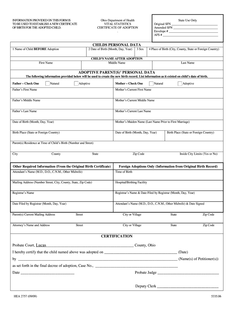 Get and Sign Hea 2757 Form