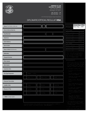 Liberian Visa Application Form