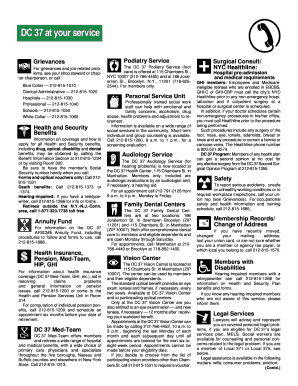 Dc37 Grievance Process  Form