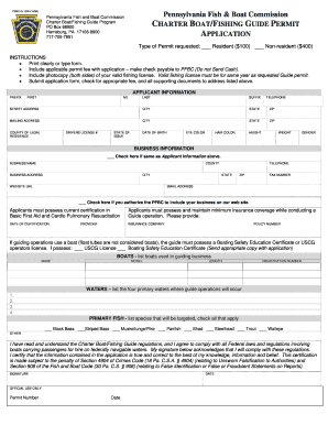Pennsylvania Fish Boat Commission  Form
