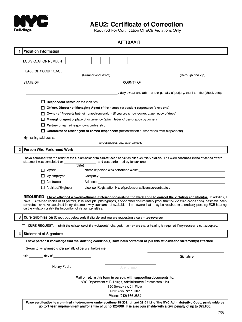  Aeu2 Form 2008