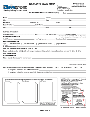  Diamond Foam Warranty Claim 2010