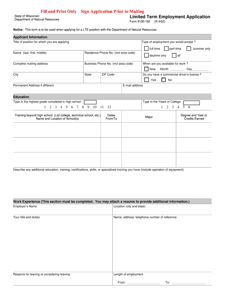  Lte Online Form 2002