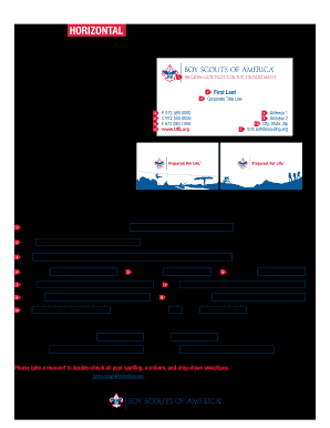 Boy Scout Troop Organization Chart Fillable