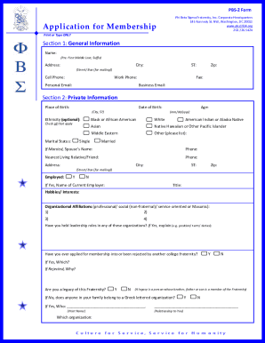  Phi Beta Sigma Application 2009-2024