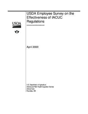 USDA Employee Survey on the  Form