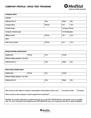 Company Profile Form