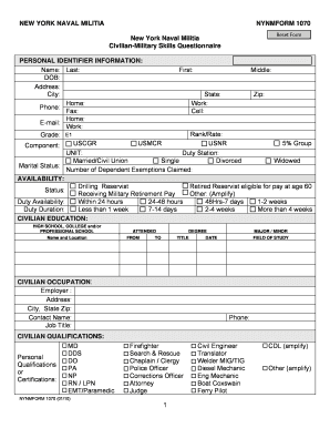 Nynm Form 1070 Fillable