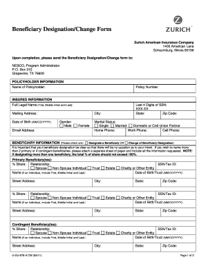  Beneficiary Designation Form Nebco 2011-2023