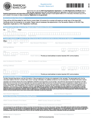 can you change a dog registered name