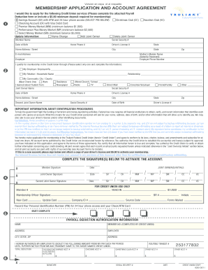 Federal Credit Union Application Form