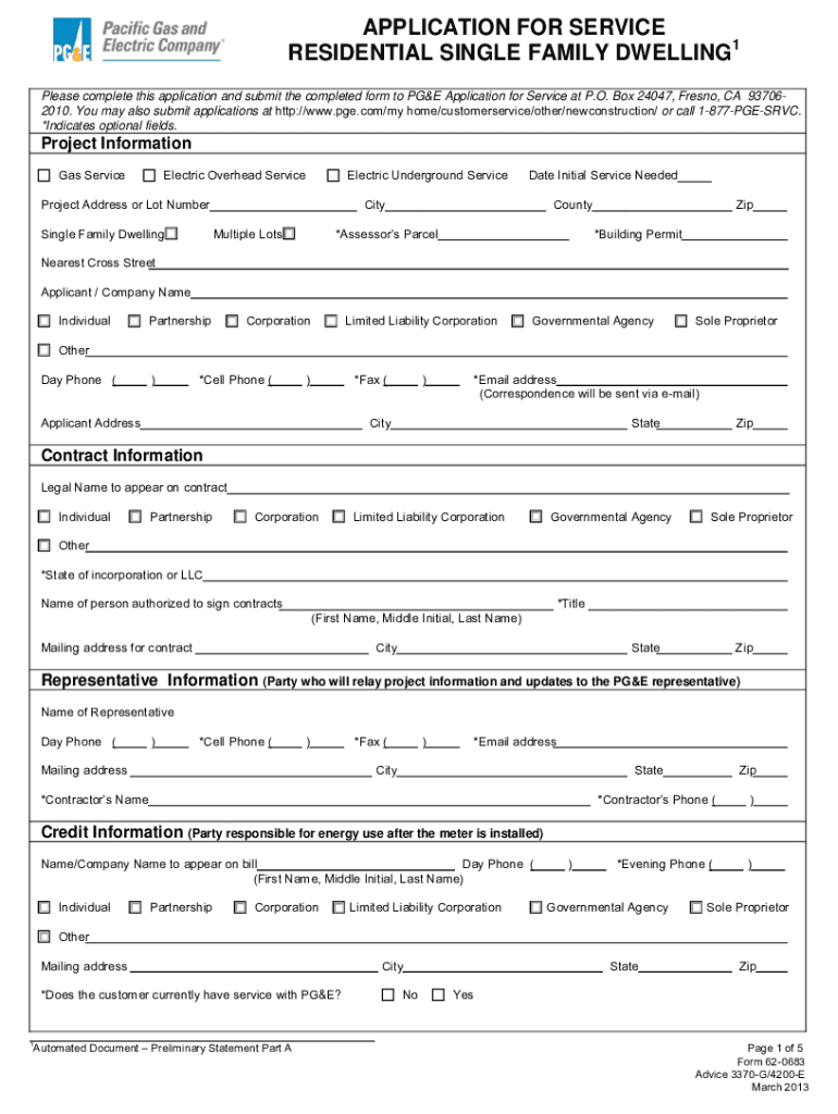 Pge Forms Fill Out And Sign Printable PDF Template SignNow