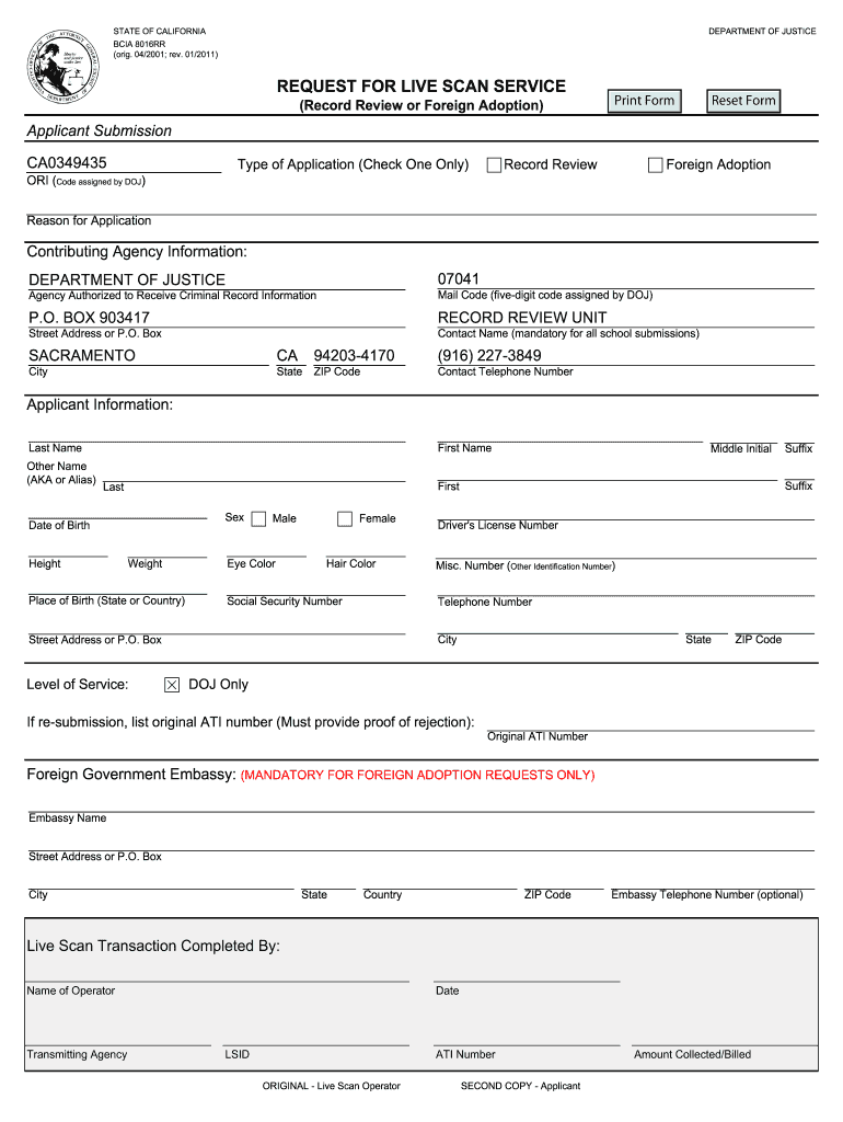  8016rr  Form 2011