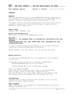 Belgium Vat Return Form in English