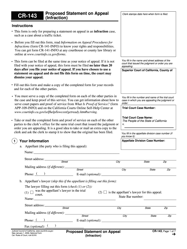  Form Cr143 2021-2024