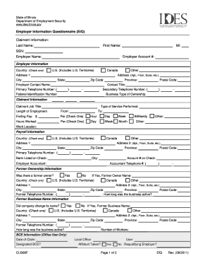  Ides Questionnaire 2011